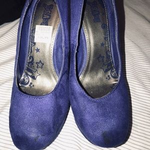 Brash Brand royal blue wedges